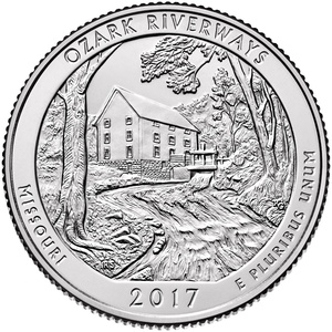 2017 Quarter - S - Ozark - Silver Proof reverse